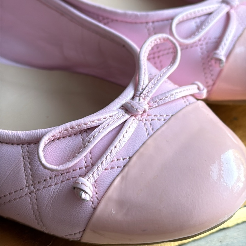 Delman Willa Quilted Ballet Flat in Pink Leather - Picture 12 of 16